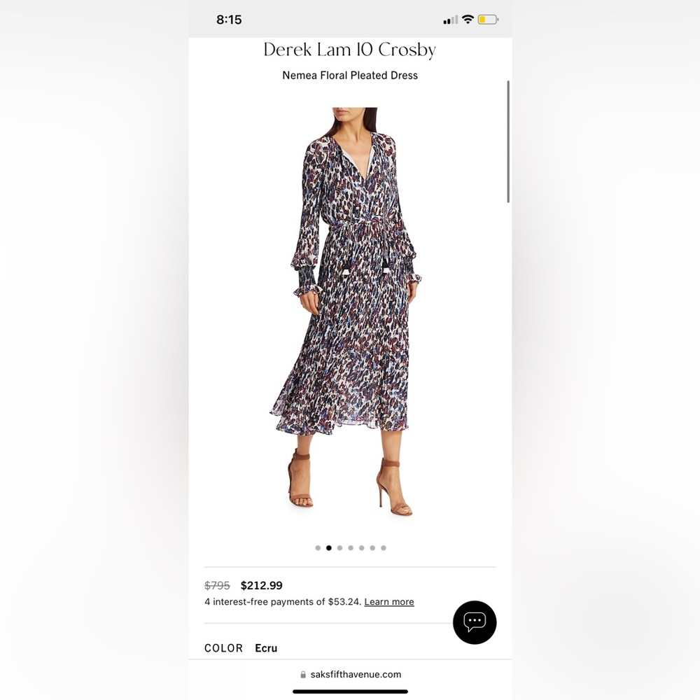 New with tag stylish summer stunning midi  dress